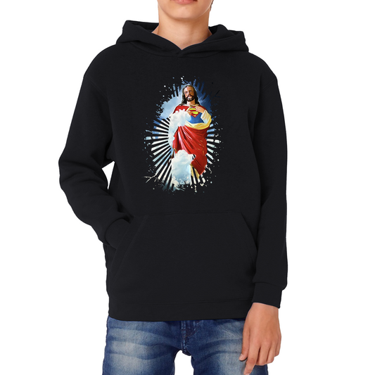 Jesus Christ Superman Spoof Hoodie