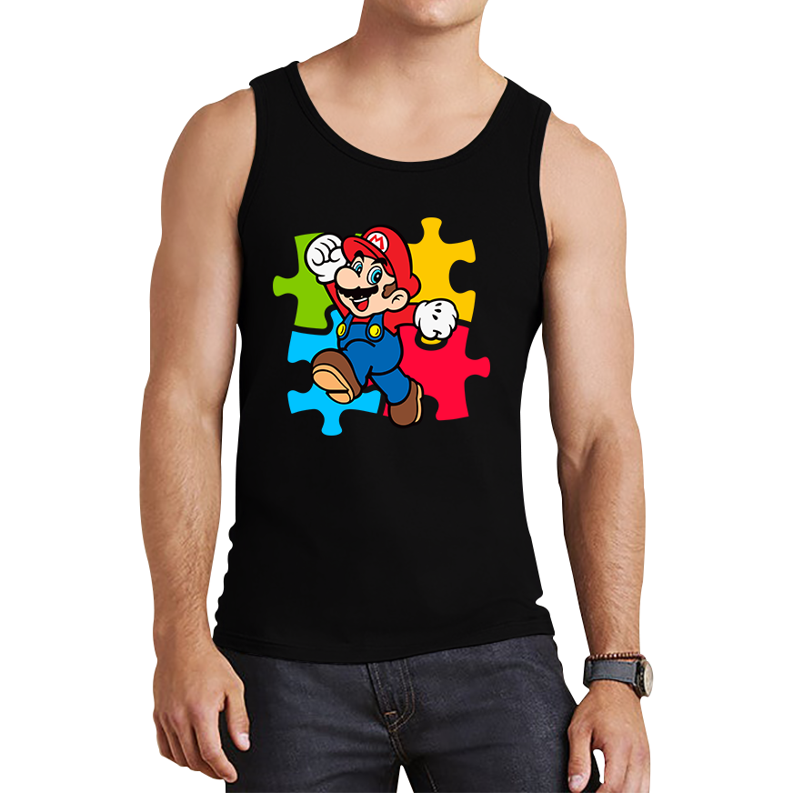 Super Mario Vest Funny Game Lovers Players Video Game Tank Top