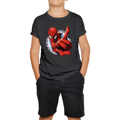 Spiderman Logo No Way Home Avengers Marvel Character Superhero Kids Tee
