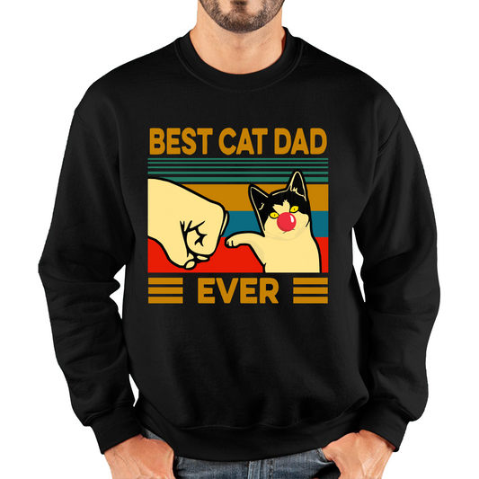 Best Cat Dad Ever Red Nose Day Sweatshirt