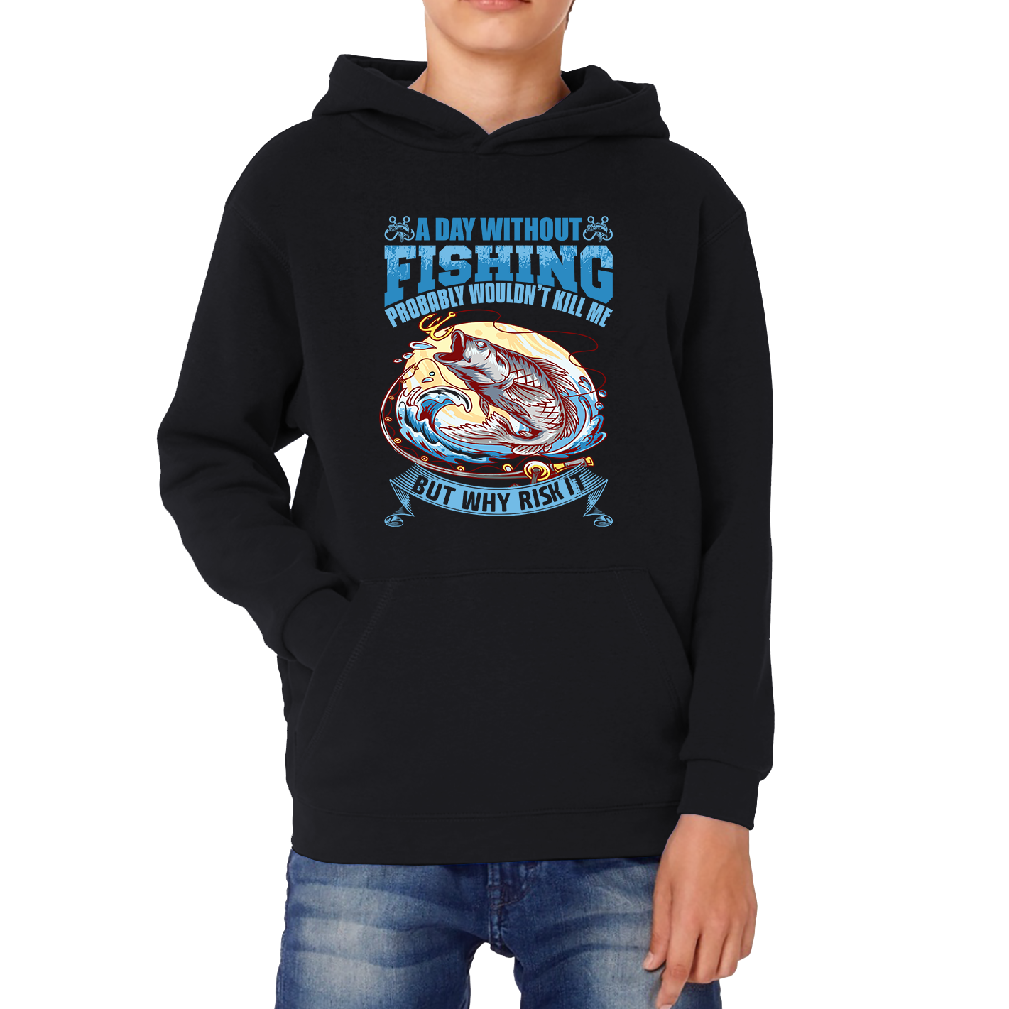 A Day Without Fishing Hoodie