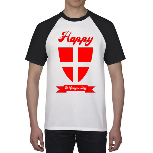 Happy St. George's Day Knight Shield George's Day Baseball T Shirt