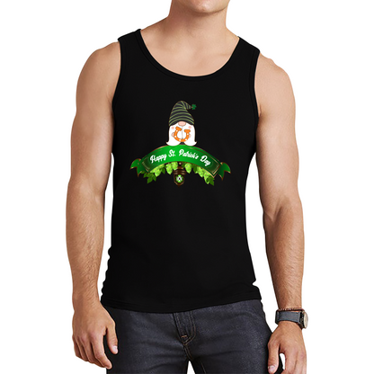 Happy St. Patrick's Day Leprechaun Gnome Irish Gnomes Lucky Gnomes Saint Patricks Day Tank Top
