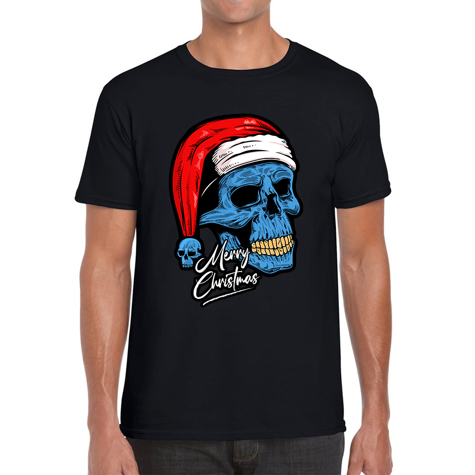 santa skull t shirt