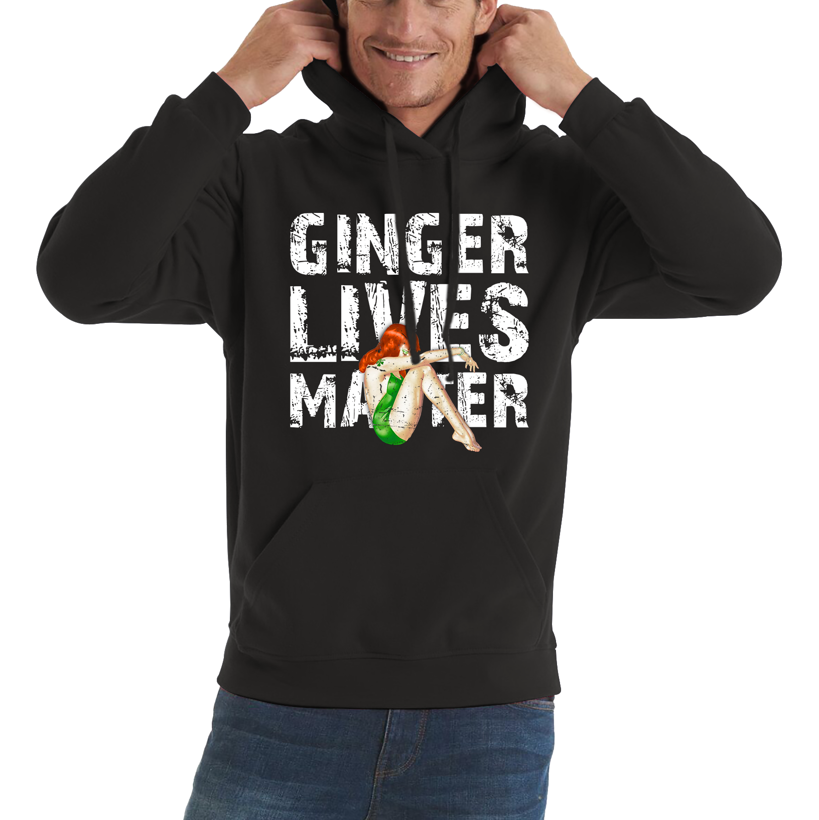 Weed Girl Gingers Lives Matter Hoodie Cannabis Marijuana Lovers Funny All Lives matter Spoof Unisex Hoodie
