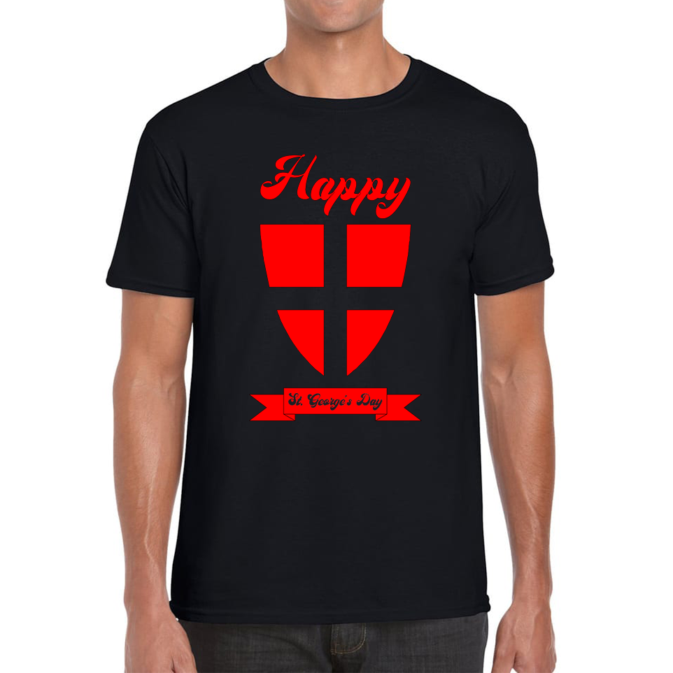 Happy St. George's Day Knight Shield George's Day Adult T Shirt