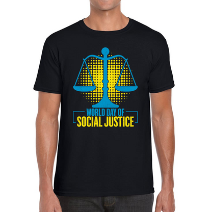 World Day Of Social Justice International Social Justice Human Rights Equality Civil Rights Criminal Justice Activism Mens Tee Top