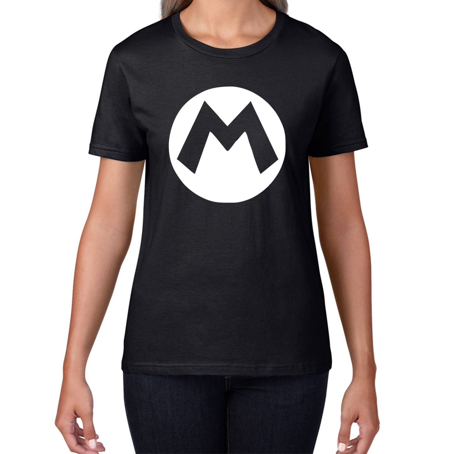 Mario Bros Character Logo Super Mario Mario Mario Bro Toad Retro Gaming Womens Tee Top