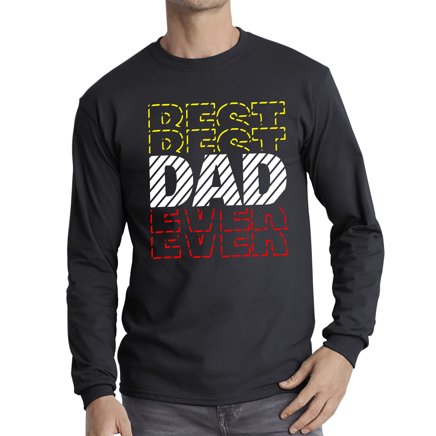 Best Dad Ever Coolest Dad Father's day Gift Long Sleeve T Shirt