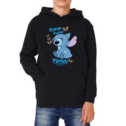 Ohana Means Family Lilo & Stitch Funny Comedy Family Cartoon Lovers Kids Hoodie