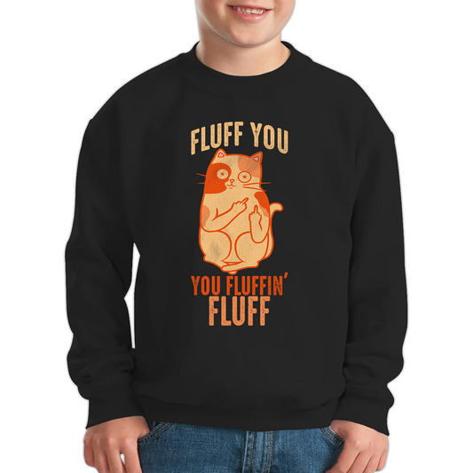 Fluff You You Fluffin Fluff Cat Funny Sweatshirt