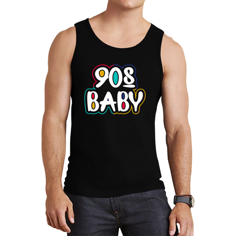 90s Baby Vest Awesome cool 90's baby fashion Vintag Funny Joke Novelty Design Tank Top