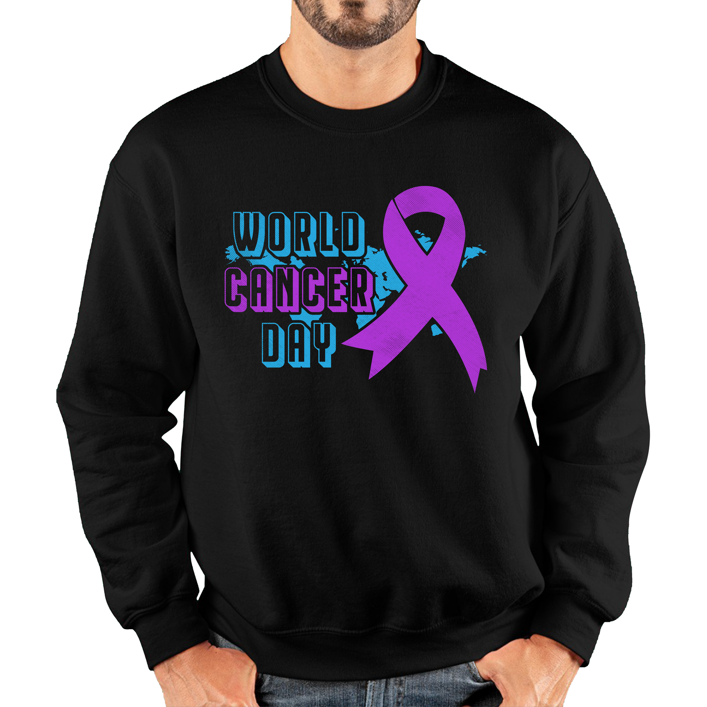 World Cancer Day 4 February Cancer Day Cancer Awareness Cancer Warrior Unisex Sweatshirt