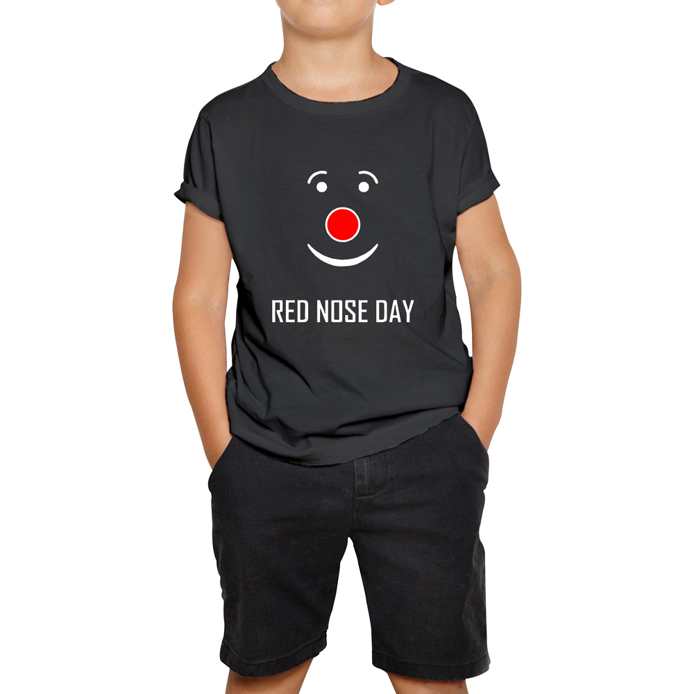 Red Nose Clown Nose Day Kids T Shirt. 50% Goes To Charity
