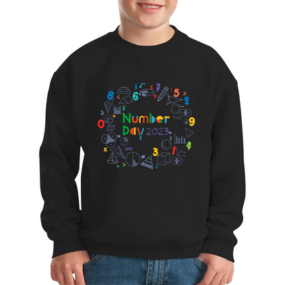 Numbers Day 2023 Maths Day Symbols School Charity Day Mathletics Kids Jumper