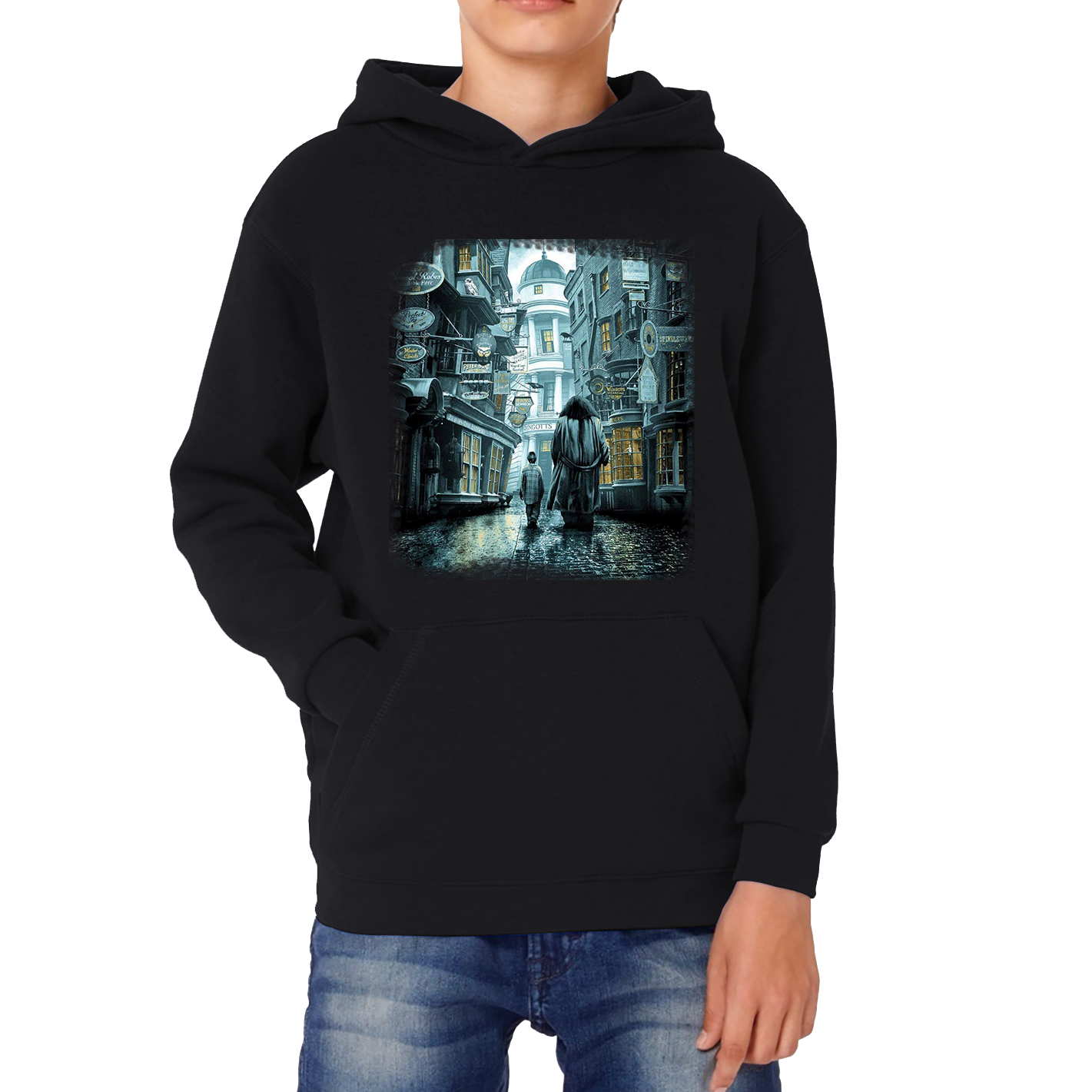 Ape Meets Girl Harry Potter  And The Sorcerers Stone Poster Kids Hoodie
