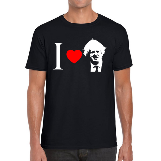 I Love Boris Heart Love Boris Johnson Support Boris Johnson Boris Supporter Mens Tee Top
