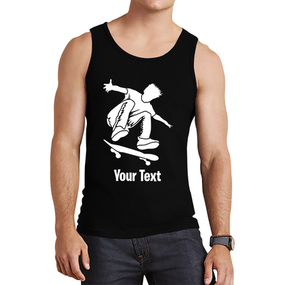 Personalised Skateboard Your Name Skater Funny Skateboarding Sport Tank Top
