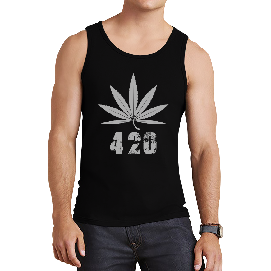 Weed Cannabis 420 Funny Tank Top