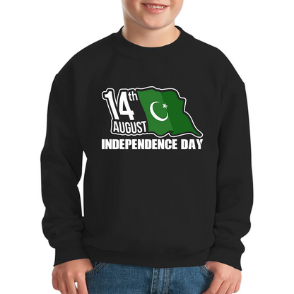  Pakistani Flag Patriotic Kids Jumper