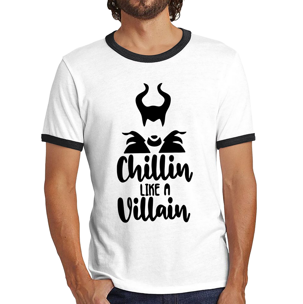 Disney Villains Chillin Like A Villain Ringer T Shirt