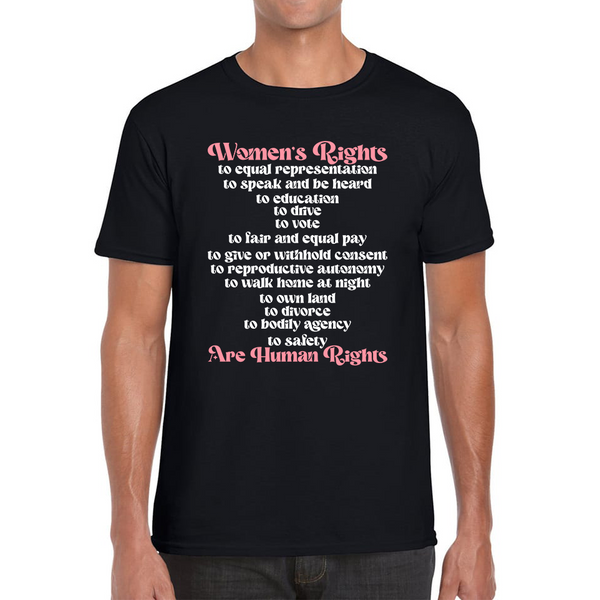 Women's Rights Are Human Rights Feminist Equality Feminism Girl Power Fundamental Rights Mens Tee Top
