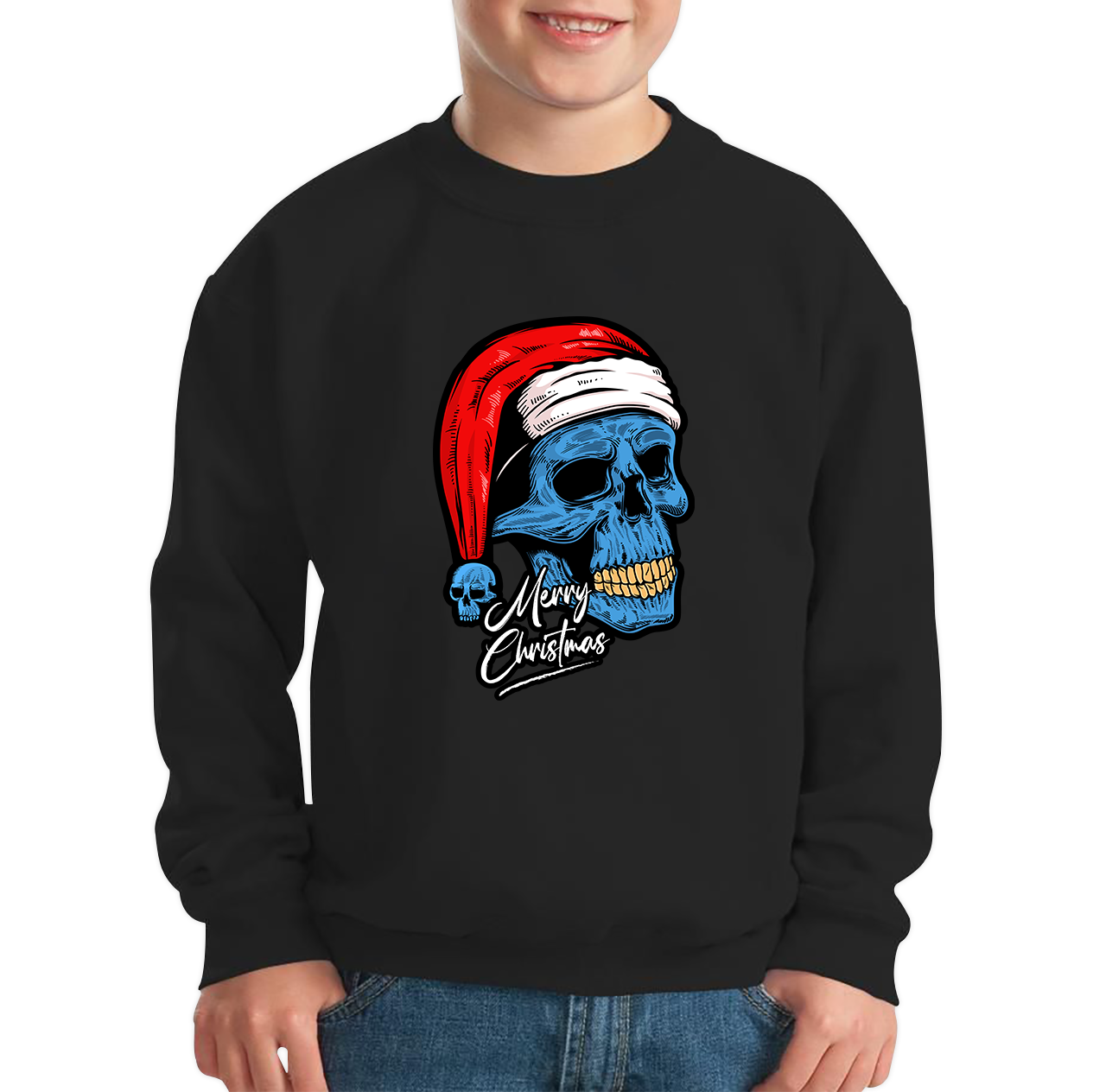 santa skull jumper