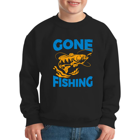 Gone Fishing Funny Sweatshirt