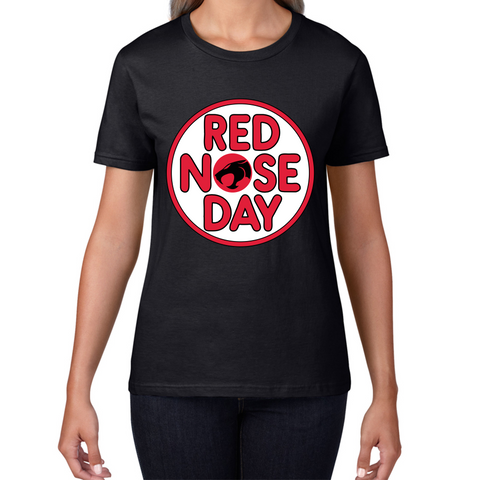 Thundercat Red Nose Day Ladies T Shirt. 50% Goes To Charity