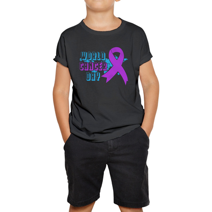 World Cancer Day 4 February Cancer Day Cancer Awareness Cancer Warrior Kids Tee