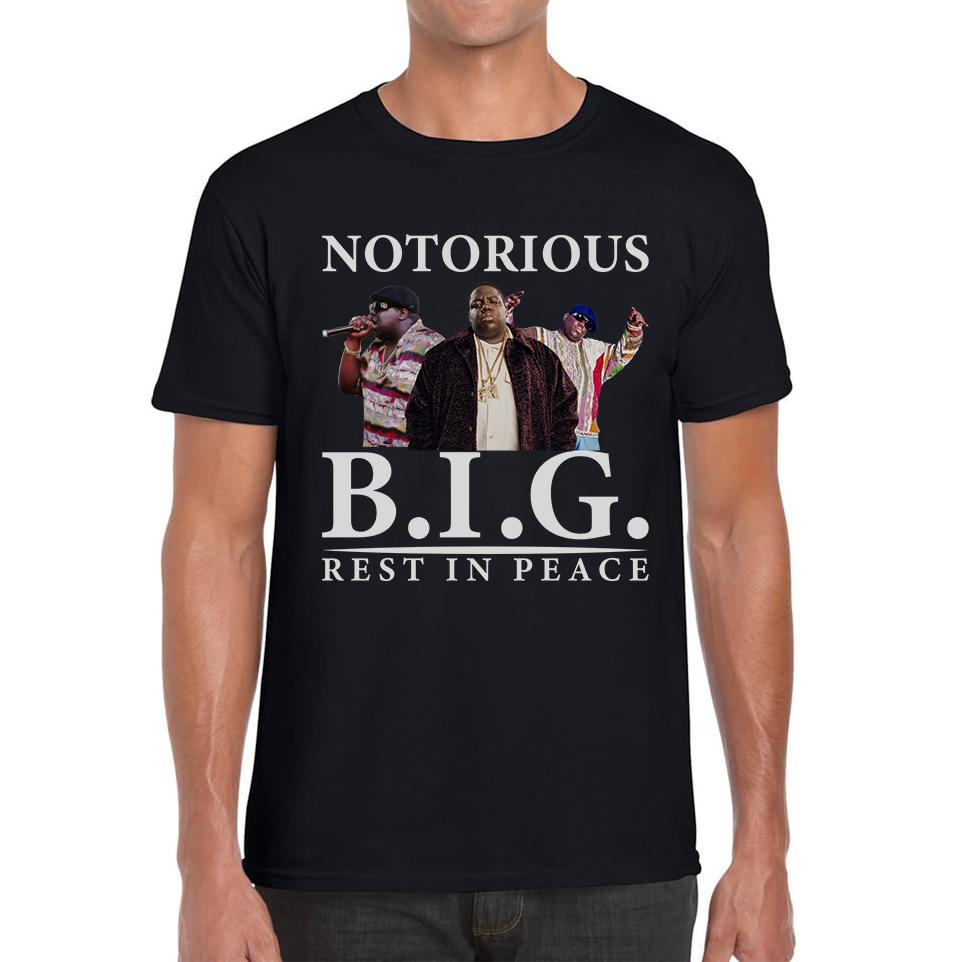 The Notorious B.I.G. American Rapper T-Shirt Christopher George Songwriter Gangsta Rap Greatest Rappers Mens Tee Top