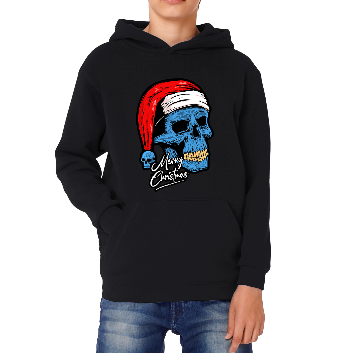 santa skull hoodie