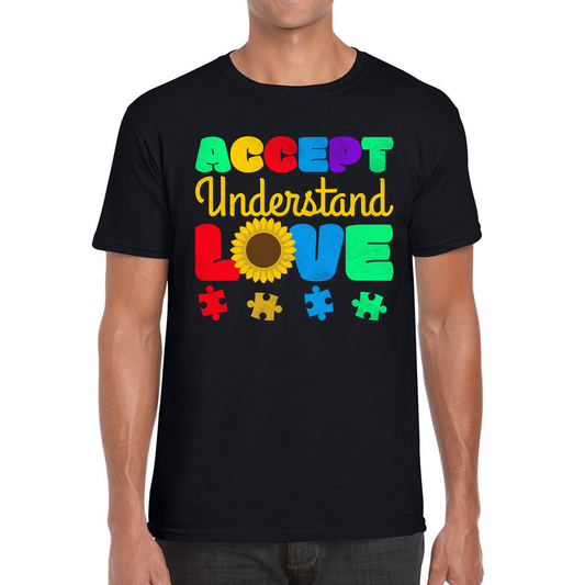 Accept Understand Love Autism Awareness T Shirt