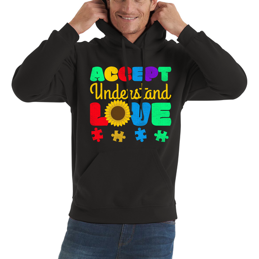 Accept Understand Love Autism Awareness Hoodie