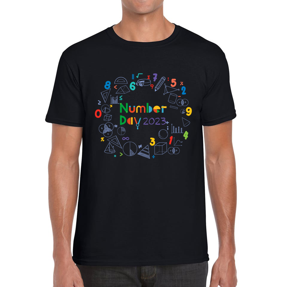 Numbers Day 2023 Maths Day Symbols School Charity Day Mathletics Mens Tee Top