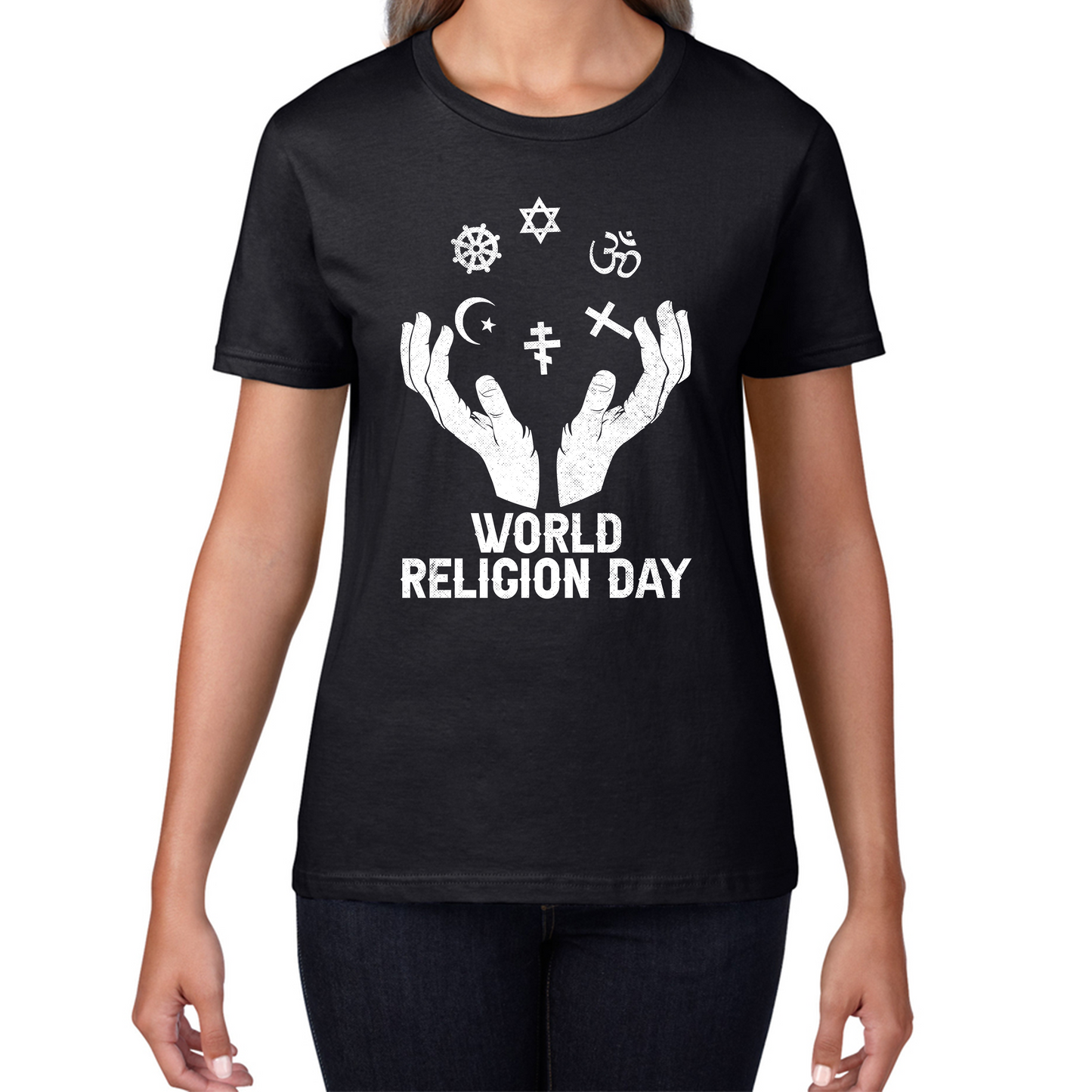 World Religion Day Religious Peace For Everyone Religious Love Religion Day Womens Tee Top
