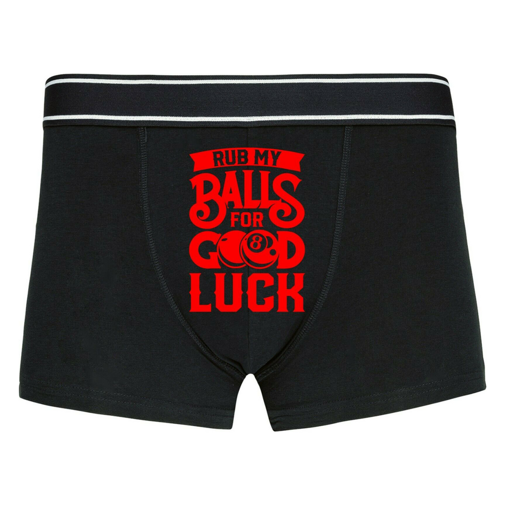 Rub My Balls For Good Luck Funny Valentine's Day boxer Funny Underwear For Men