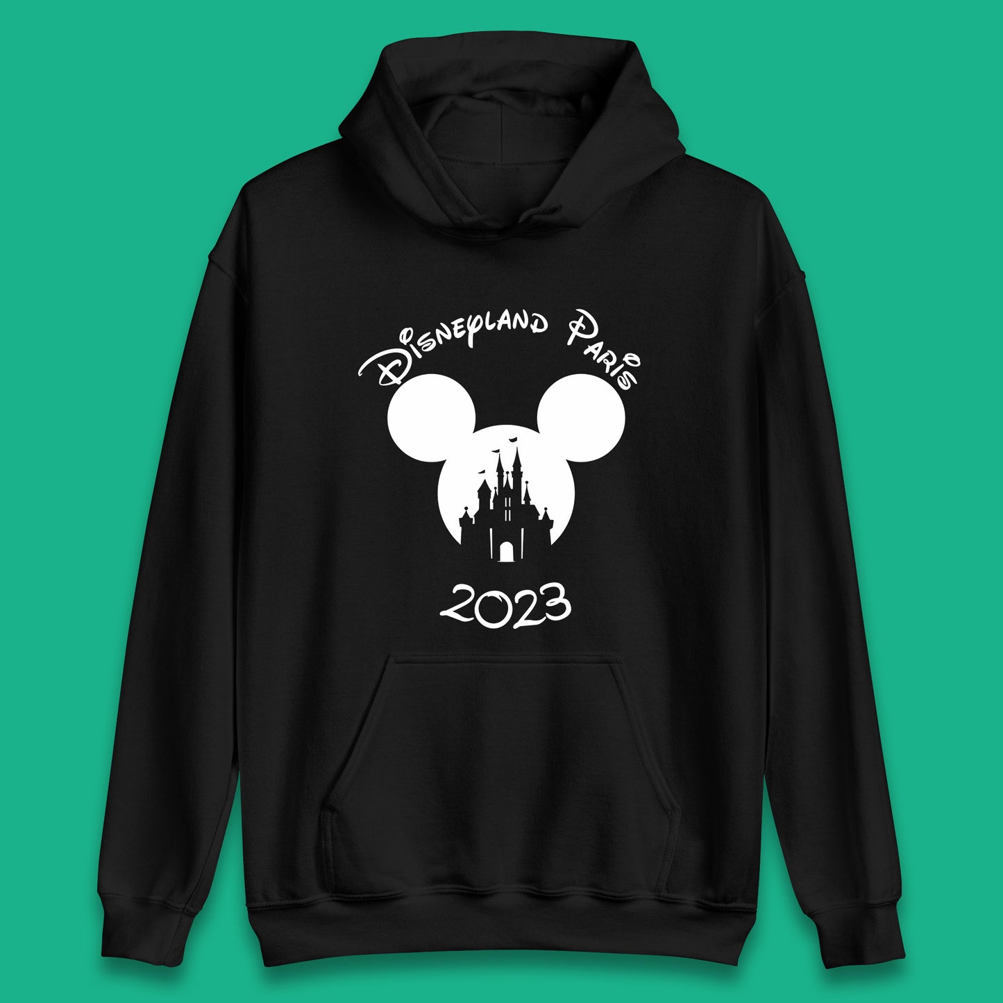 Disney Land Paris 2023 Mickey Mouse Minnie Mouse Cartoon Magical Kingdom Disney Castle Disneyland Vacation Trip Unisex Hoodie