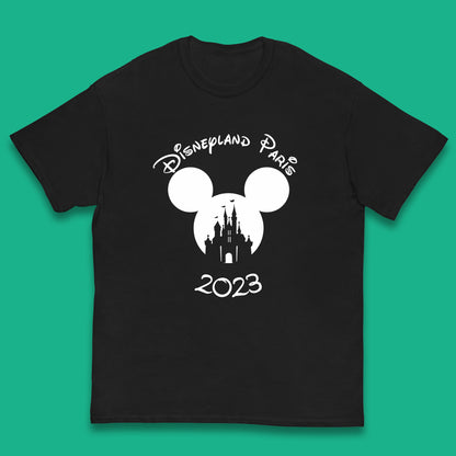 Disney Land Paris 2023 Mickey Mouse Minnie Mouse Cartoon Magical Kingdom Disney Castle Disneyland Vacation Trip Kids T Shirt