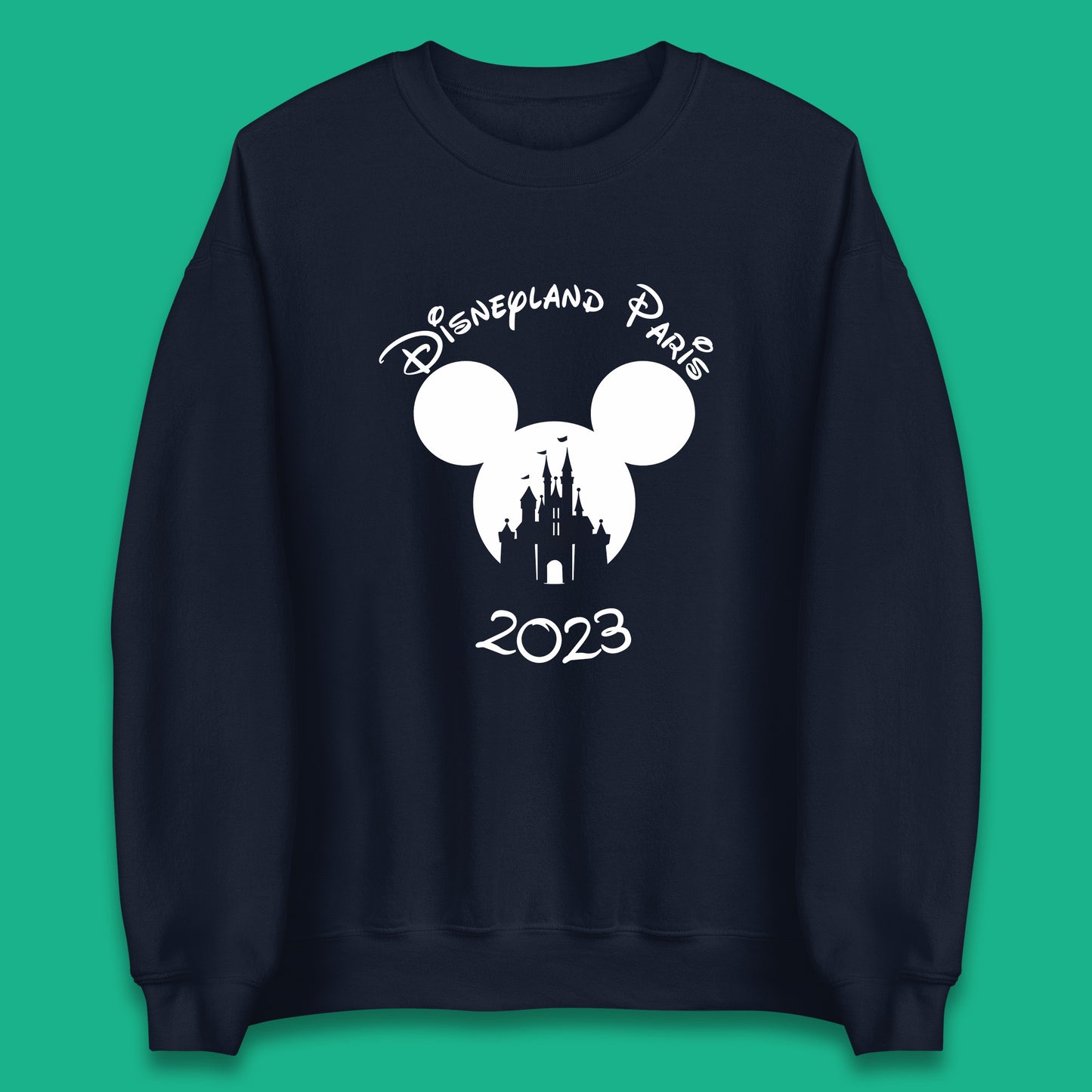 Disney Land Paris 2023 Mickey Mouse Minnie Mouse Cartoon Magical Kingdom Disney Castle Disneyland Vacation Trip Unisex Sweatshirt