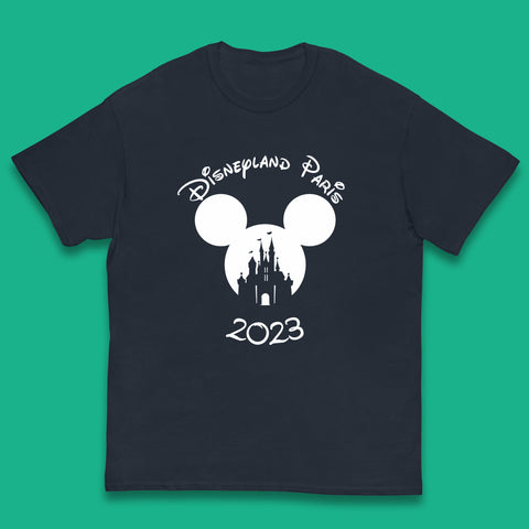 Disney Land Paris 2023 Mickey Mouse Minnie Mouse Cartoon Magical Kingdom Disney Castle Disneyland Vacation Trip Kids T Shirt