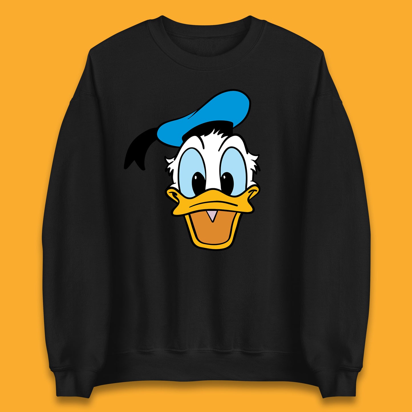 Donald Duck And Daisy Duck Face Cartoon Characters Disneyland Vacation Trip Disney World Unisex Sweatshirt