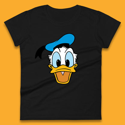 Donald Duck And Daisy Duck Face Cartoon Characters Disneyland Vacation Trip Disney World Womens Tee Top