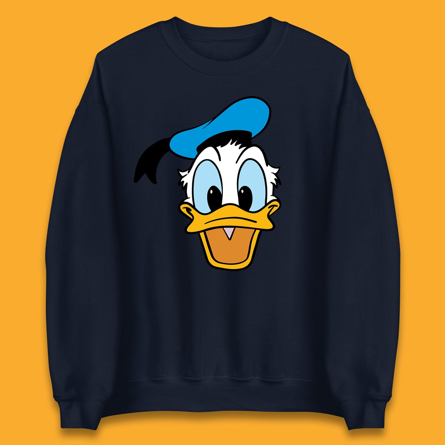 Donald Duck And Daisy Duck Face Cartoon Characters Disneyland Vacation Trip Disney World Unisex Sweatshirt