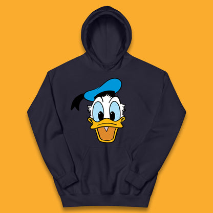 Donald Duck And Daisy Duck Face Cartoon Characters Disneyland Vacation Trip Disney World Kids Hoodie