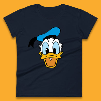Donald Duck And Daisy Duck Face Cartoon Characters Disneyland Vacation Trip Disney World Womens Tee Top
