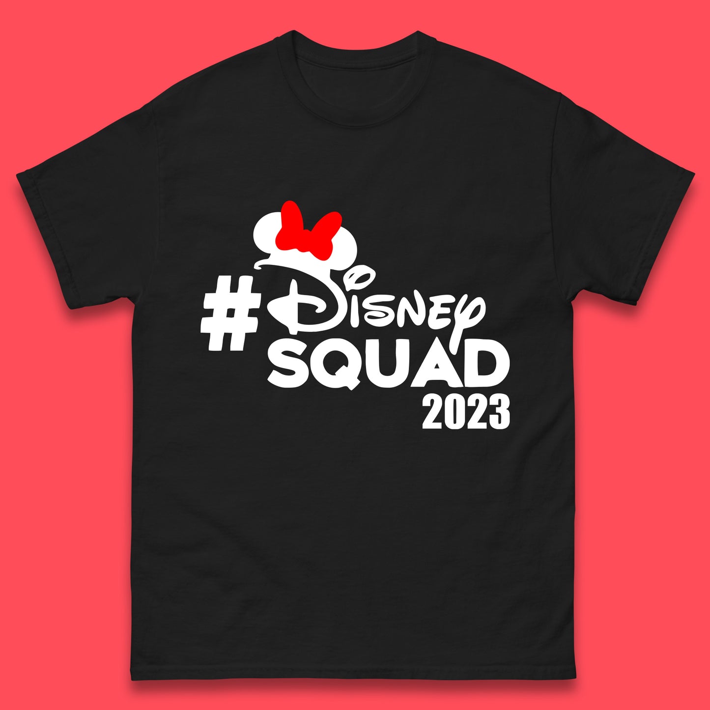 Disney Squad 2023 Mickey Mouse Minnie Mouse Cartoon Festive Disneyland Trip Vacations Mens Tee Top