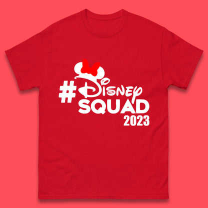 Disney Squad 2023 Mickey Mouse Minnie Mouse Cartoon Festive Disneyland Trip Vacations Mens Tee Top