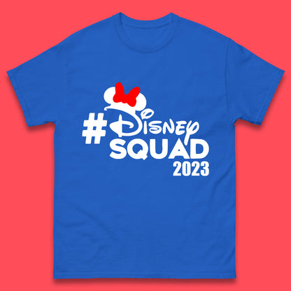 Disney Squad 2023 Mickey Mouse Minnie Mouse Cartoon Festive Disneyland Trip Vacations Mens Tee Top