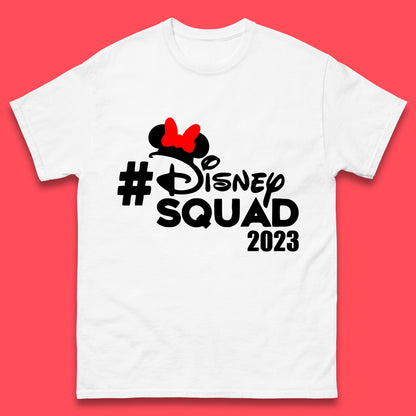 Disney Squad 2023 Mickey Mouse Minnie Mouse Cartoon Festive Disneyland Trip Vacations Mens Tee Top